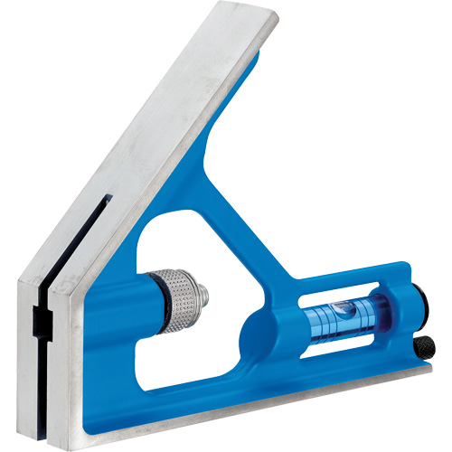 True Blue&reg; Combination Square, 12" L, 1/16" Graduations, Steel, Plain - Empire Level E250