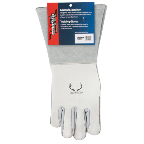 Comfoflex&reg; Welding Gloves, Split Deerskin, Size Large - Weld-Mate 