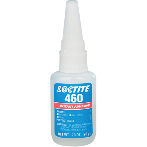 Prism 460 Instant Adhesive, Clear, Bottle, 20 g - Loctite 135463