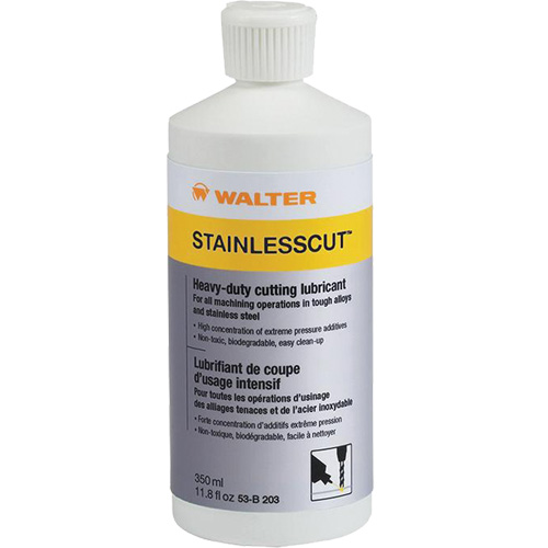 Lubrifiants de coupe extr&ecirc;me pression Stainlesscut, Bouteille pressable - Walter Technologies Pour Surface 53B203