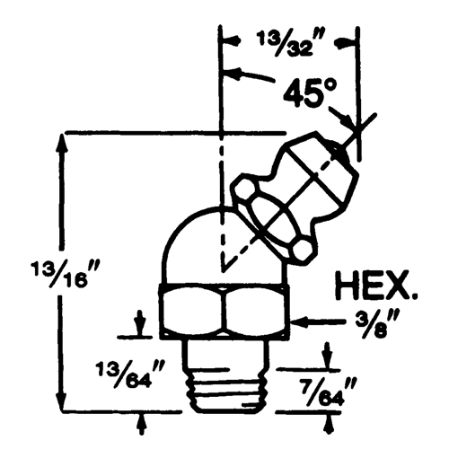 Lubrication Bulk Fittings - Alemite 1637-B1