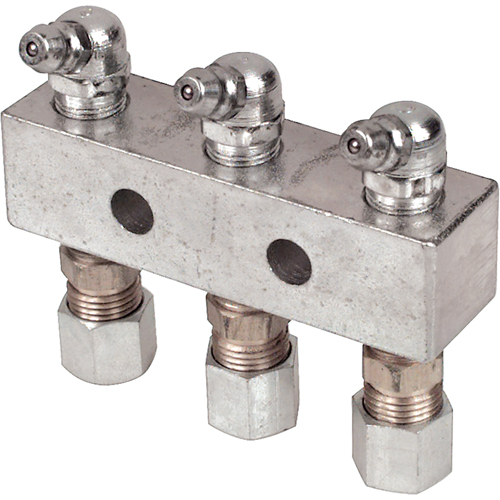 Bloc de boutisse long de 2-3/4", Filetage de 1/8" - Alemite 6135