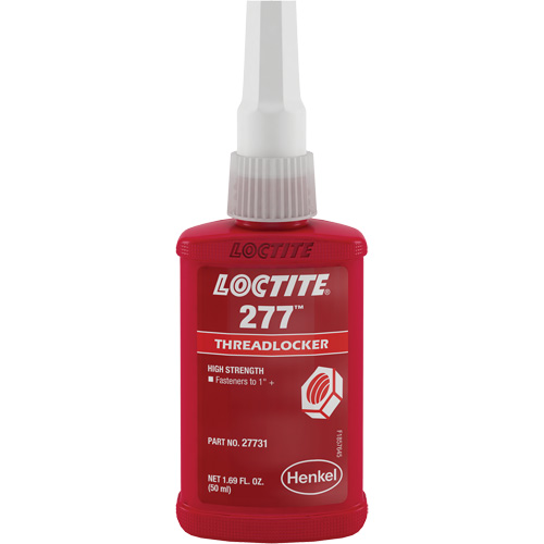 Compos&eacute; de blocage 277 grand filets, Rouge, &eacute;lev&eacute;, 50 ml, Bouteille - Loctite 88448
