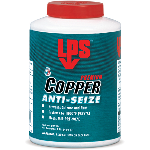 Antigrippant au cuivre, 1/2 lb, Bouteille, 1800°F (982°C) Temp&eacute;rature max. - LPS C02908
