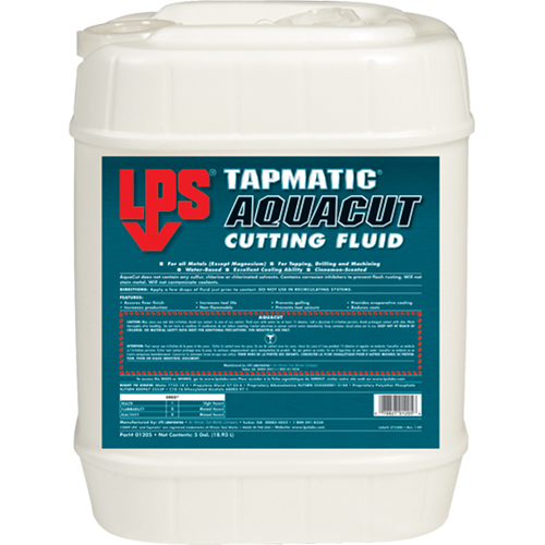 Tapmatic&reg; AquaCut Cutting Fluids, 5 gal. - LPS C01205