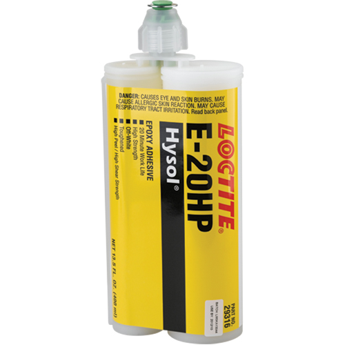 Adh&eacute;sif &eacute;poxyde EA E-20HP, Deux composants, Cartouche double, 400 ml, Blanc cass&eacute; - Loctite 237109