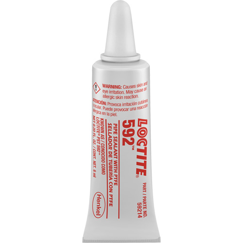 592 PST&reg; Slow Cure Thread Sealant, Tube, 6 ml, -54° C - 204° C/-65° F - 400° F - Loctite 88567