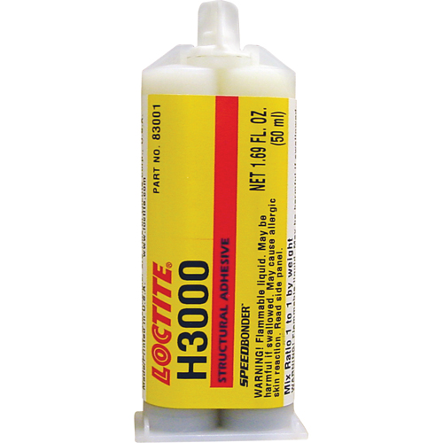 Adh&eacute;sif structural Speedbonder H3000, Deux composants, Cartouche double, 76 g, Cr&egrave;me - Loctite 398426