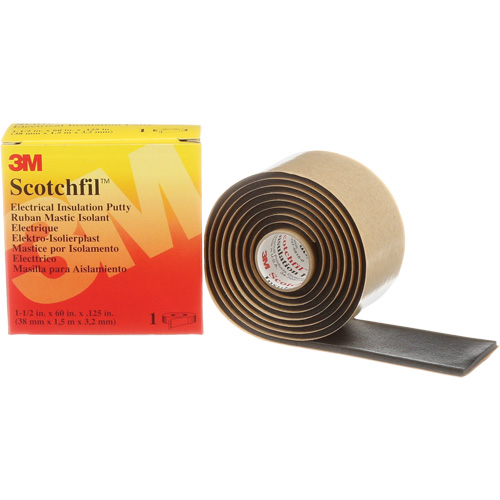 Mastic isolant Scotchfil, Rouleau, Noir - 3M SCOTCHFIL