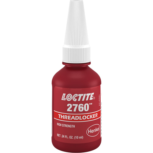 Threadlocker 2760 Instant Adhesive, Red, High, 10 ml, Bottle - Loctite 303441