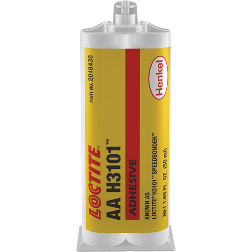 Speedbonder H3101 Adhesive, Two-Part, Dual Cartridge, 50 ml, Clear - Loctite 2018435