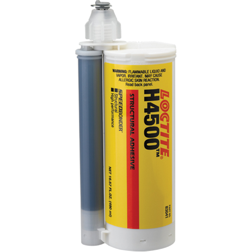 Adh&eacute;sif structural Speedbonder H4500, Deux composants, Cartouche double, 678 g, Gris - Loctite 2060848