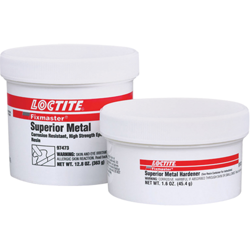 Fixmaster&reg; Superior Metal Adhesive, 647 g, Kit, One-Part, Grey - Loctite 209822