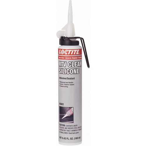 Scellant adh&eacute;sif &agrave; la silicone Superflex RTV, Cartouche, Transparent - Loctite 743915