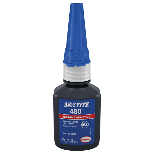 Adh&eacute;sif instantan&eacute; 480, Noir, Tube, 20 g - Loctite 135466