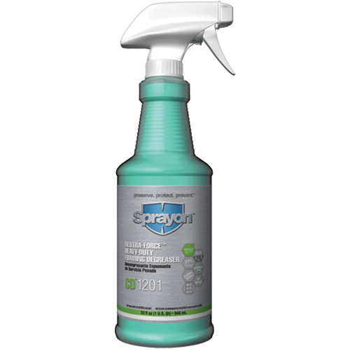 CD1201 Neutra-Force Heavy Duty Degreaser, Trigger Bottle - Sprayon SC1201TL0