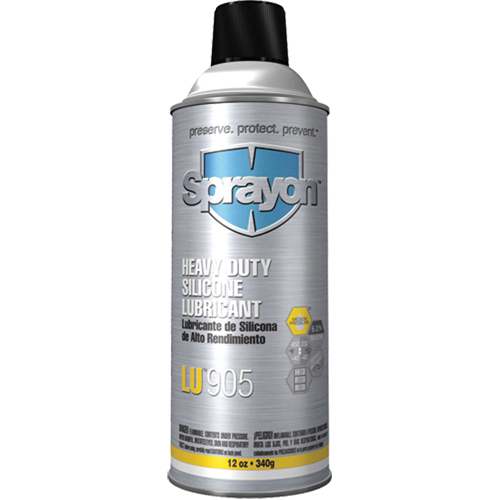 Lubrifiant &agrave; la silicone de qualit&eacute; industrielle LU905, Canette a&eacute;rosol - Sprayon SC0905000