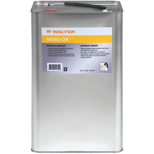 HANG-ON Adhesive Maintenance Lubricant, Pail - Walter Surface Technologies 53D817