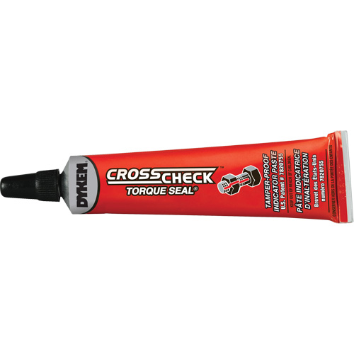 P&acirc;te indicatrice inviolable Cross-Check Torque Seal, 1 oz, Tube, Rouge - Dykem C83316