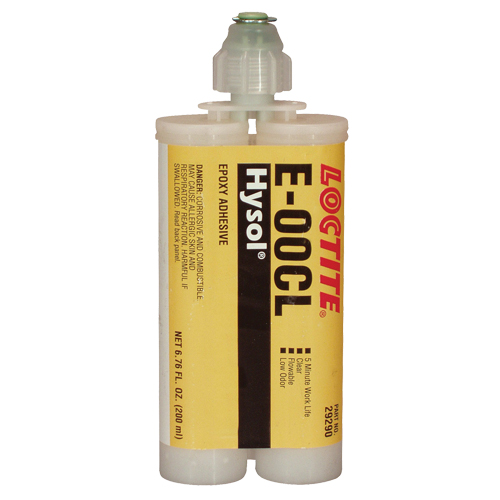 E-00CL Structural Adhesives, 200 ml, Dual Cartridge, Two-Part, Clear - Loctite 237096