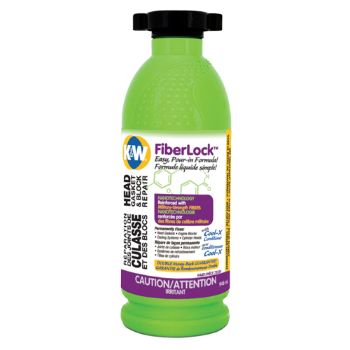 Fiberlock Head Gasket & Block Repair Fluid, Bottle, Beige - CRC Canada 1006367