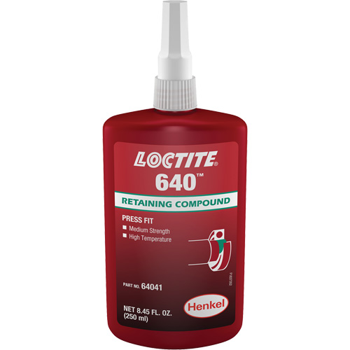 Loctite&reg; 640 Retaining Compound, 250 ml, Bottle, Green - Loctite 135521