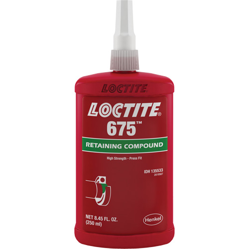 Loctite&reg; 675 Threadlocker, 250 ml, Bottle, Green - Loctite 135533