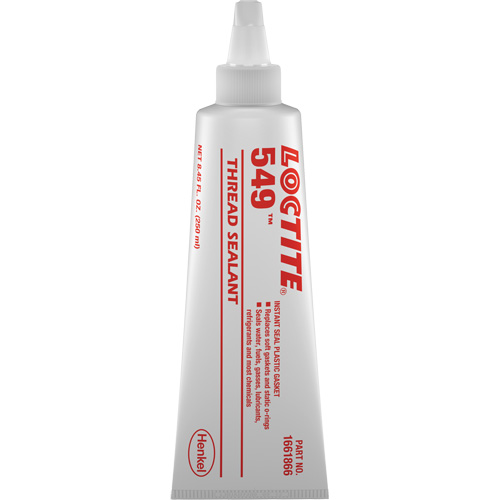 549 Thread Sealant, Tube, 250 ml, -54° C - 149° C/-65° F - 300° F - Loctite 1661866