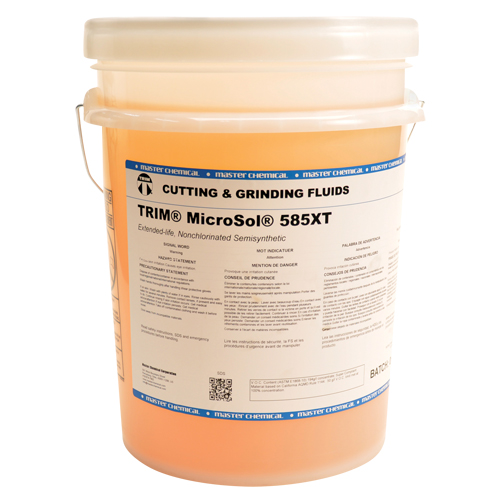 Micro-&eacute;mulsion de refroidissement semi-synth&eacute;tique 585XT Microsol TRIM, Seau - Master Fluid Solutions MS585XT/5