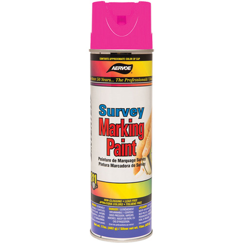 Solvent-Based Marking Paint, 17 oz., Aerosol Can - Aervoe 229
