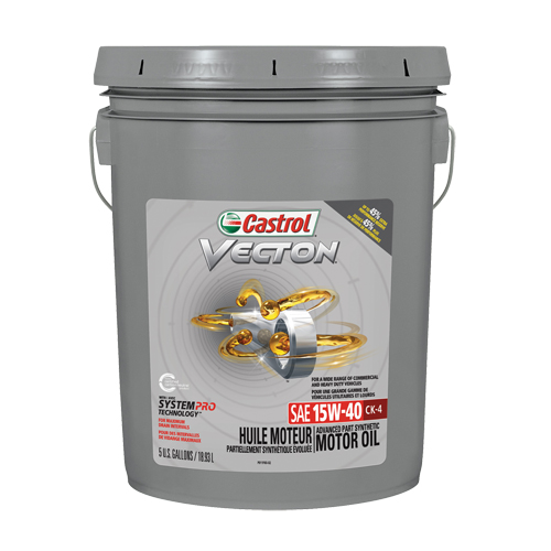 VECTON&reg; CK-4 15W40 Motor Oil, 18.9 L, Pail - Castrol 15AEA8