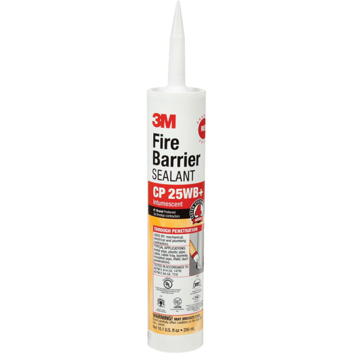 Fire Barrier Sealant CP, 298 ml, Cartridge, Red - 3M CP25WB+10.1OZ