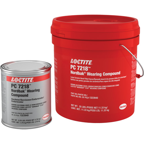 Wearing Compound 7218, 25 lbs., Pail, Two-Part, Grey - Loctite 1323940