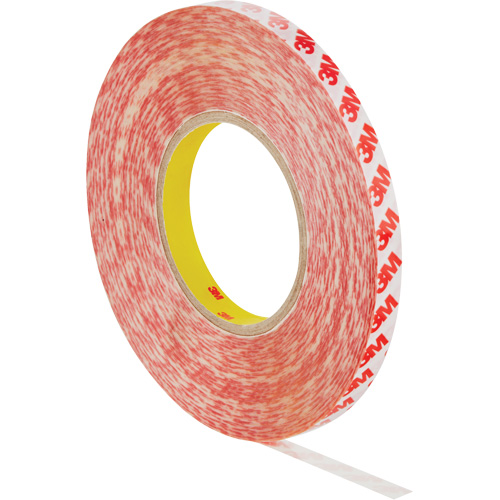 Ruban adh&eacute;sif double face, Polyester, 12 mm (0,47") la x 50 m (164') lo, 8 mils &eacute;pais - 3M GPT020F_1/2 X 55