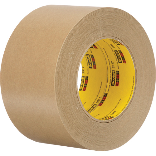 Scotch&reg; Flatback Masking Tape 2517, 72 mm (2-27/32") x 55 m (180'), Tan - 3M 2517-3X60