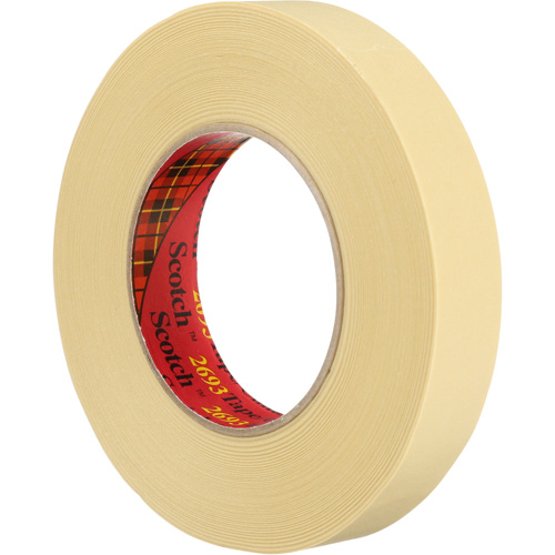 Scotch&reg; High-Performance Masking Tape 2693, 24 mm (1") x 55 m (180'), Tan - 3M 2693-24X55