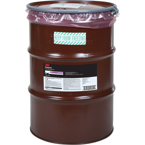 Colle contact Fastbond, Baril, 50 gal., Blanc cass&eacute; - 3M 2000NF-50GAL-NEU