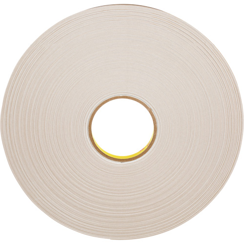 Ruban double face en mousse, 66 m (216') lo x 18 mm (3/4") la, 31 mils, Poly&eacute;thyl&egrave;ne - 3M 4492W-3/4X72