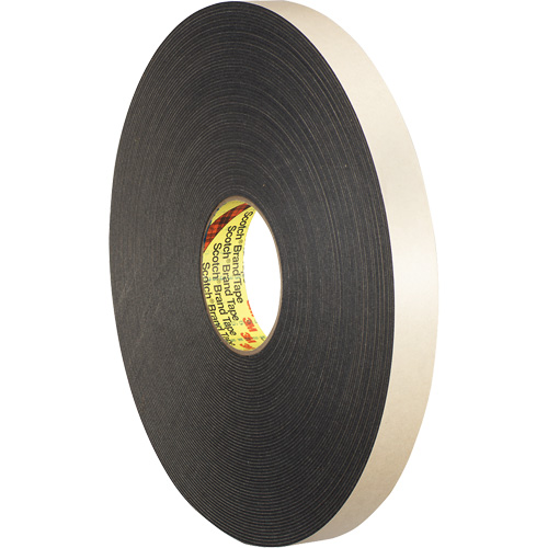 Ruban double face en mousse, 33 m (108') lo x 18 mm (3/4") la, 62 mils, Poly&eacute;thyl&egrave;ne - 3M 4496B-3/4X36