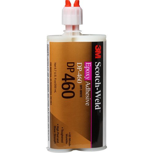Scotch-Weld Adhesive, 200 ml, Cartridge, Two-Part, Off-White - 3M DP460-200ML-WHT