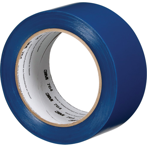 Ruban en vinyle pour travaux g&eacute;n&eacute;raux 764, 50,8 mm (2") la x 32,9 m (108') lo, 5 mils, Bleu - 3M 764-2X36-BLU