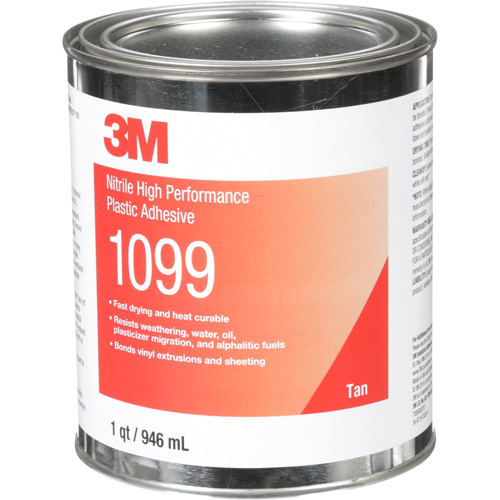 Plastic Adhesive, 946 ml, Can, Tan - 3M 1099-1QT