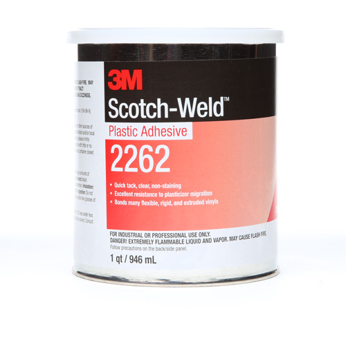 Scotch-Weld Plastic Adhesive - 3M 2262-1QT