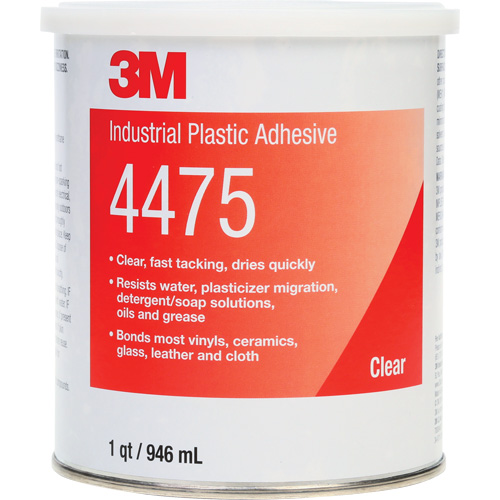 Scotch-Weld Industrial Plastic Adhesive - 3M 4475-1QT