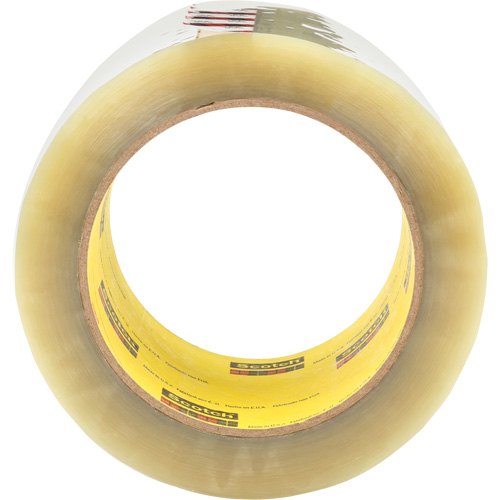 Scotch&reg; 355 Box Sealing Tape, Hot Melt Adhesive, 3.4 mils, 72 mm (3") x 50 m (164') - 3M 355-72X50-CLR