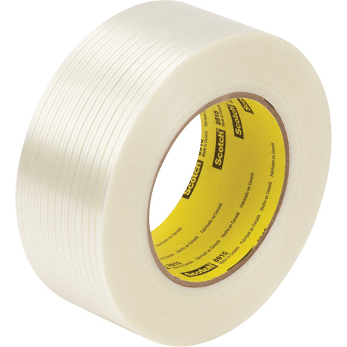 Ruban renforc&eacute; de filaments Scotch, &eacute;paisseur 6 mils, 12 mm (1/2") x 55 m (180')  - 3M 8915-12X55