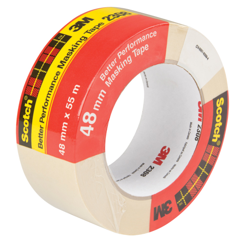 Ruban-cache 2308, 48 mm (2") x 55 m (180'), Havane - 3M 2308-48X55-06548