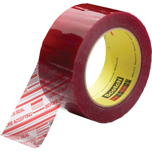Ruban d'emballage avec message de s&eacute;curit&eacute; Scotch 3779, Adh&eacute;sif Acrylique, 1,8 mils, 48 mm (2") x 100 m (328') - 3M 3779-48X100