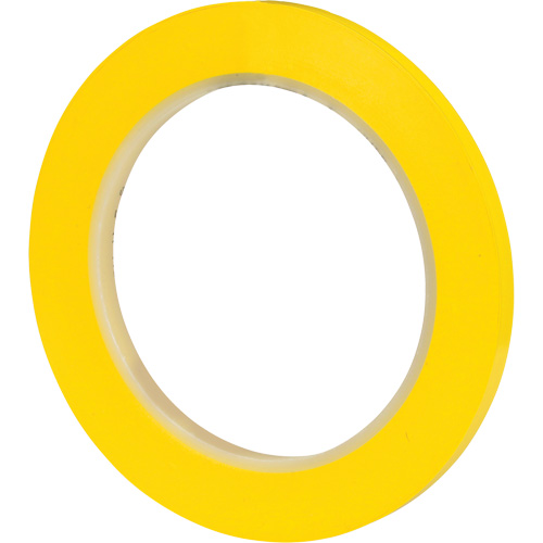 471 Vinyl Tape, 6 mm (1/4") W x 32.9 m (108') L, 5.2 mils, Yellow - 3M 471-1/4X36-YLW