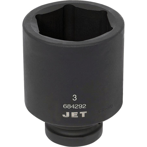Socket, Impact, 3", 1" Drive, 6 Points, Deep - JET 684292